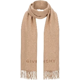 Beige Virgin Wool Scarf