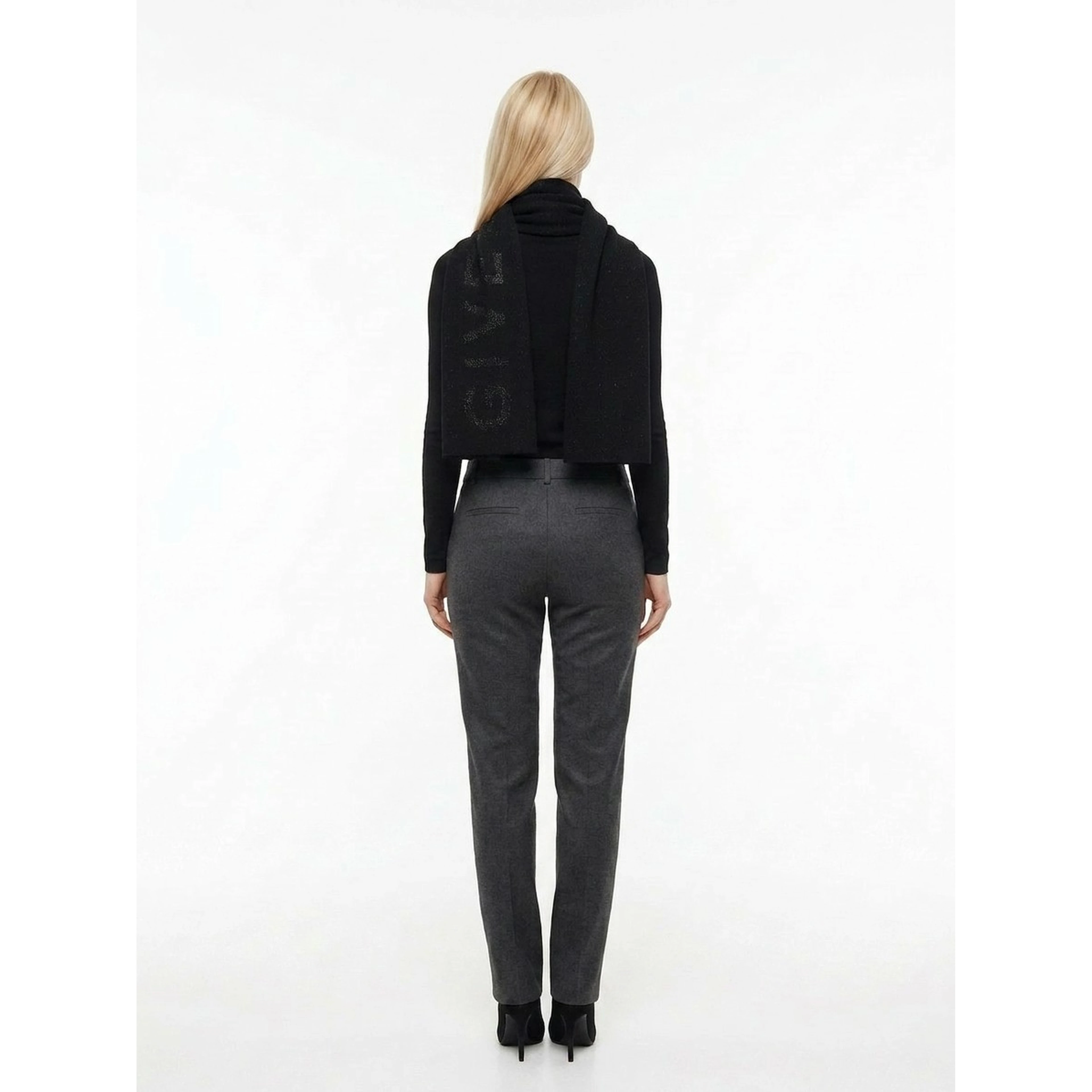 Black Wool Scarf