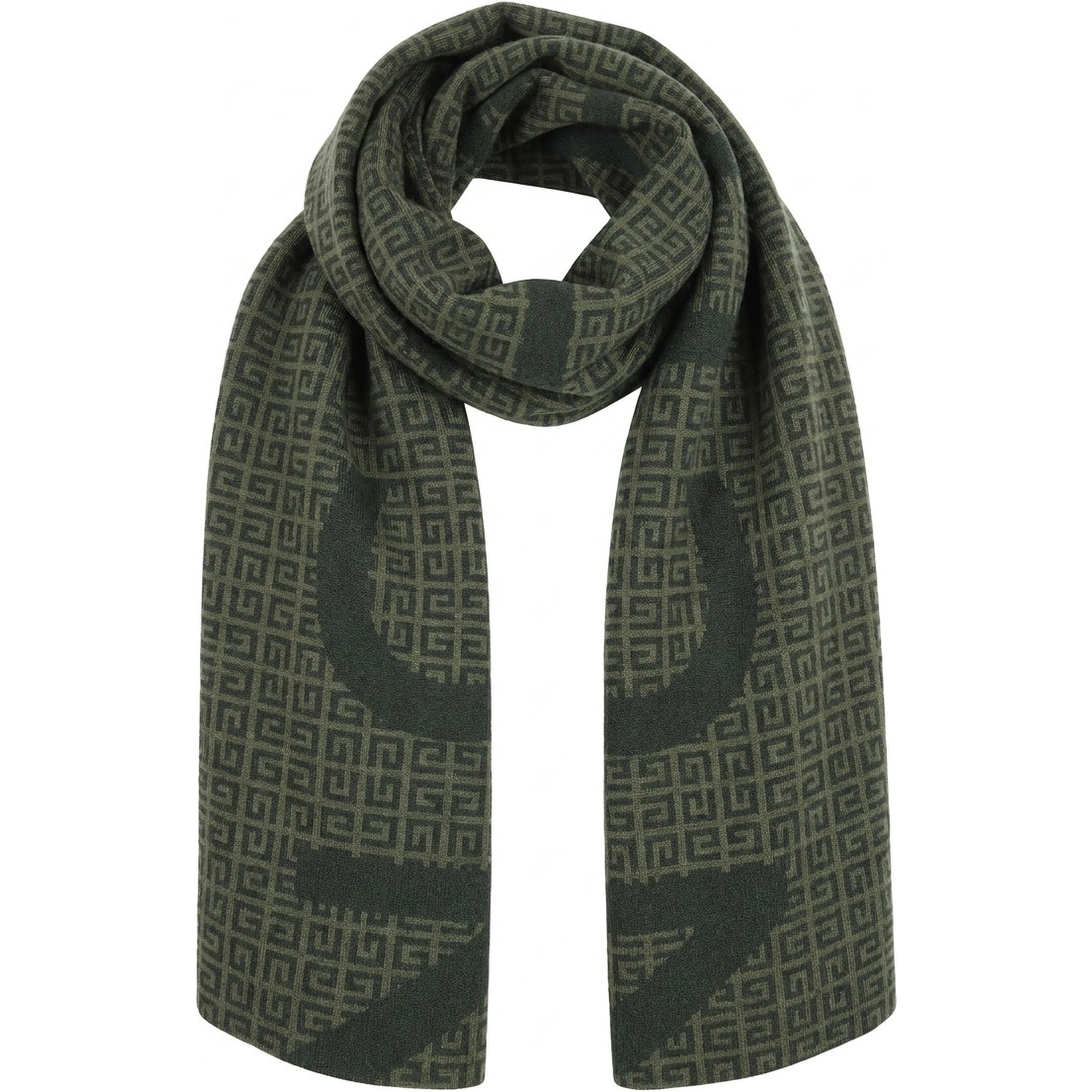 Green Wool Scarf