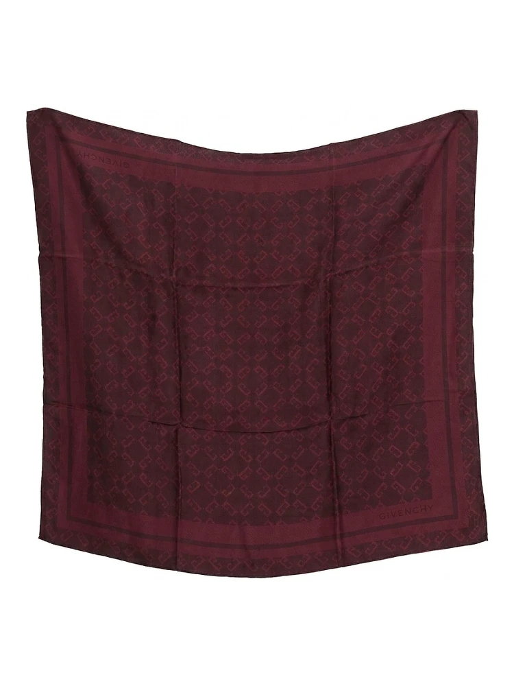 Burgundy Silk Pocket Square
