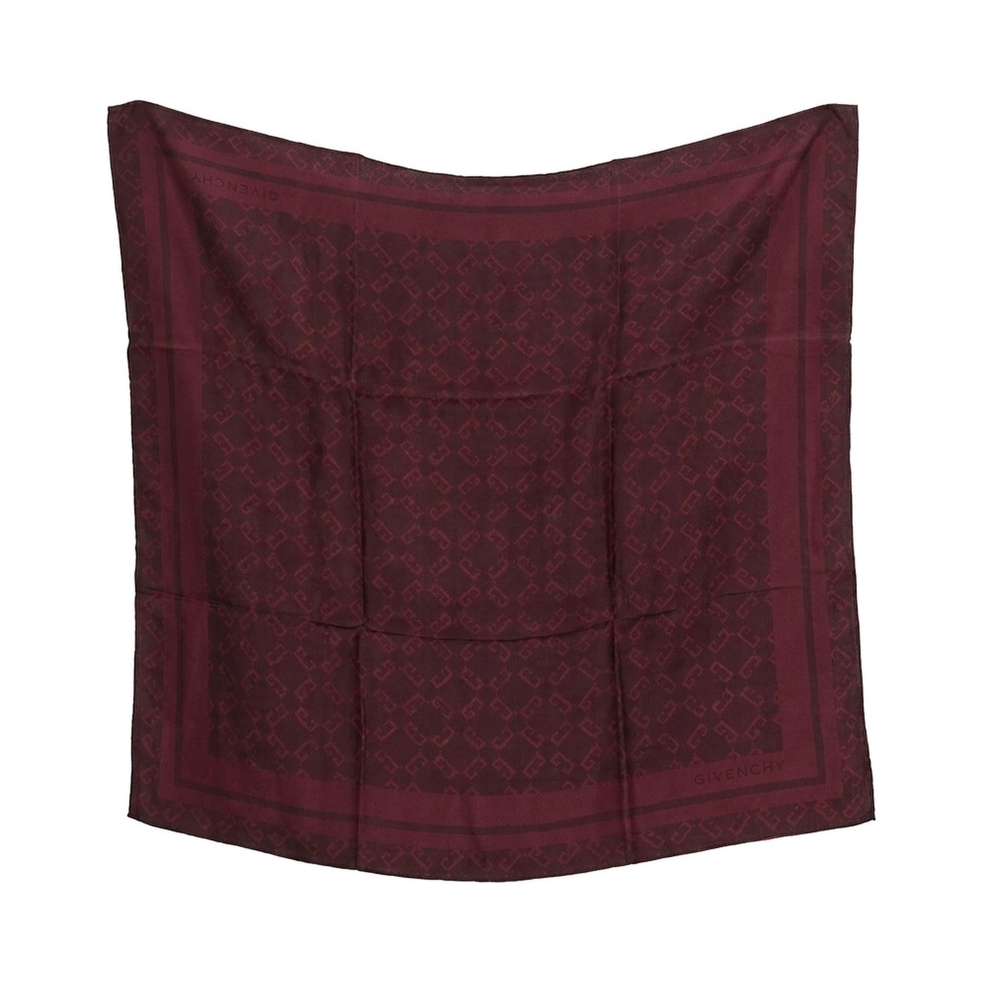 Burgundy Silk Pocket Square