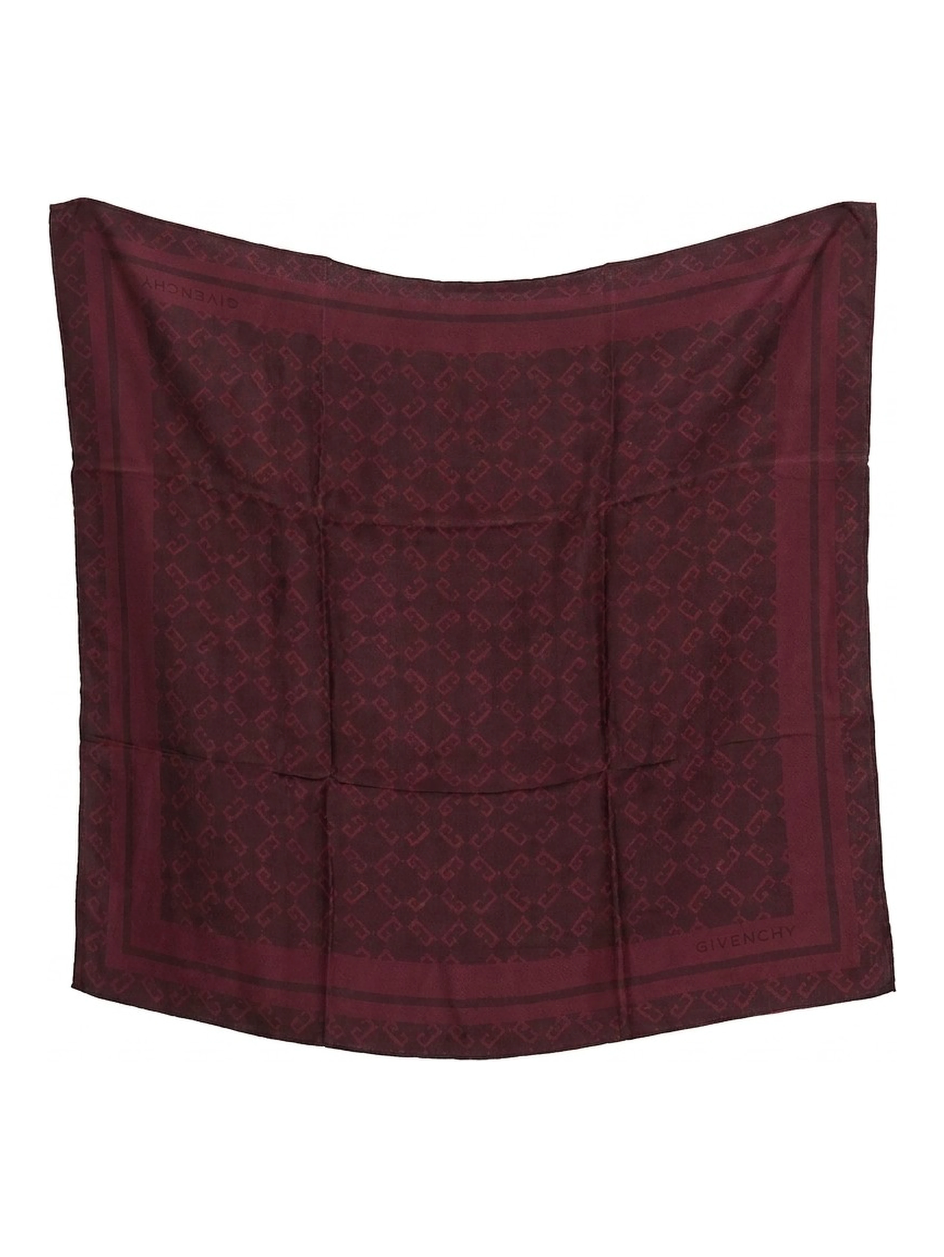 Burgundy Silk Pocket Square