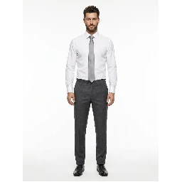 Gray Silk Tie