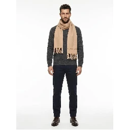 Beige Virgin Wool Scarf