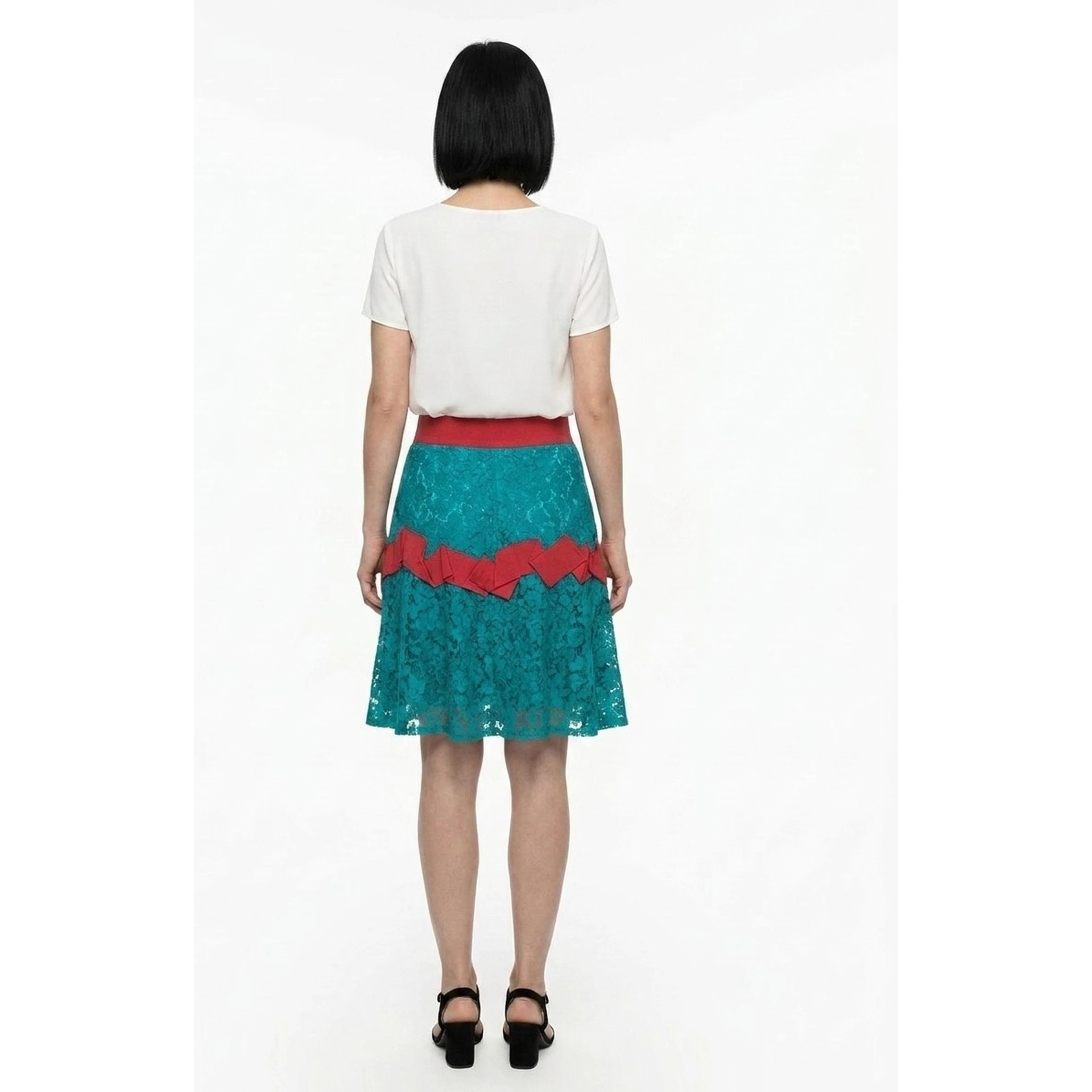 Pink Elastane Skirt