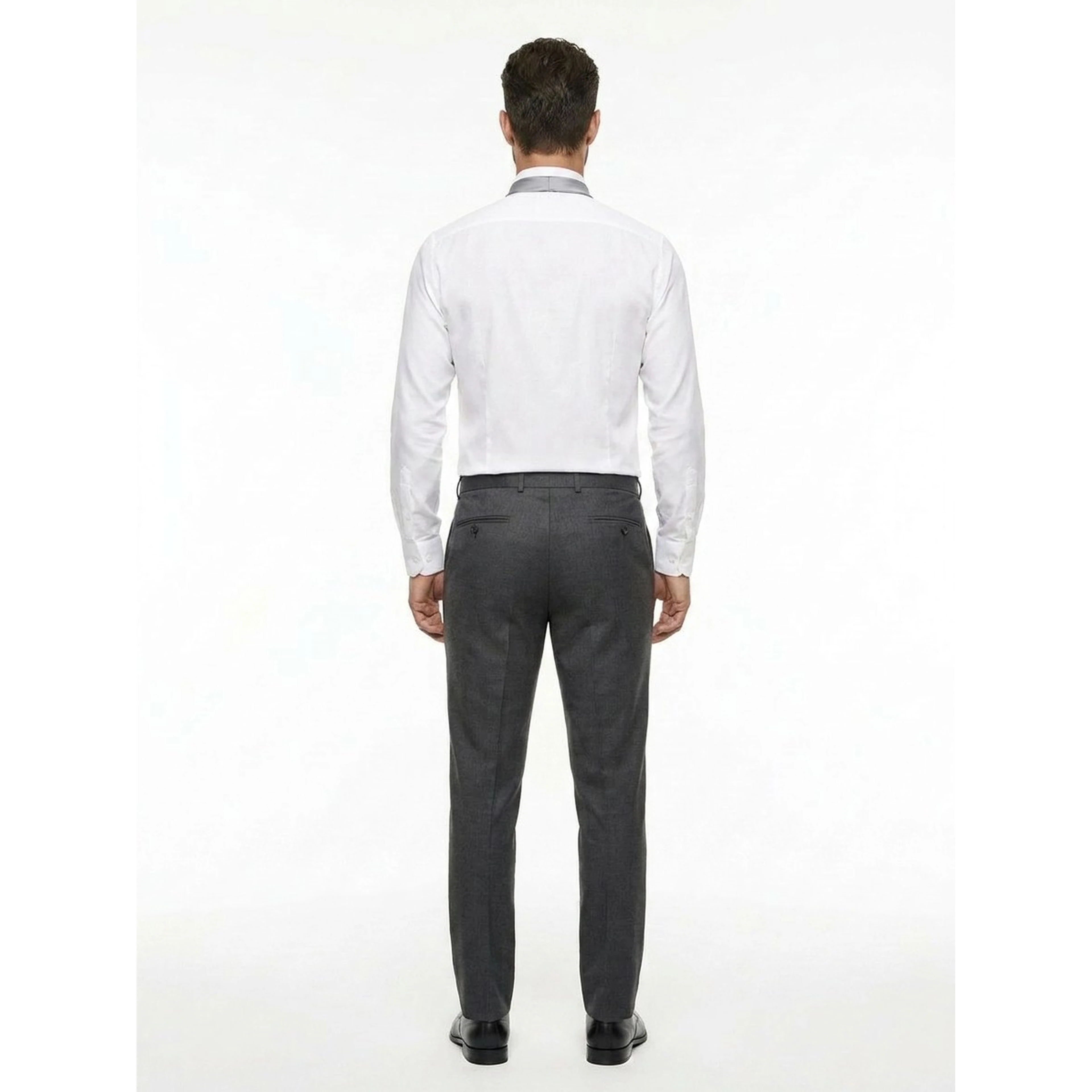 Gray Silk Tie
