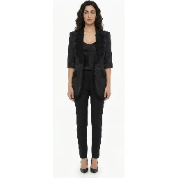 Black Silk Blazer