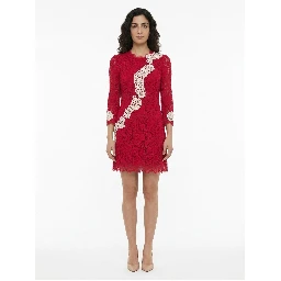 Bicolor Cotton Cocktail Dress