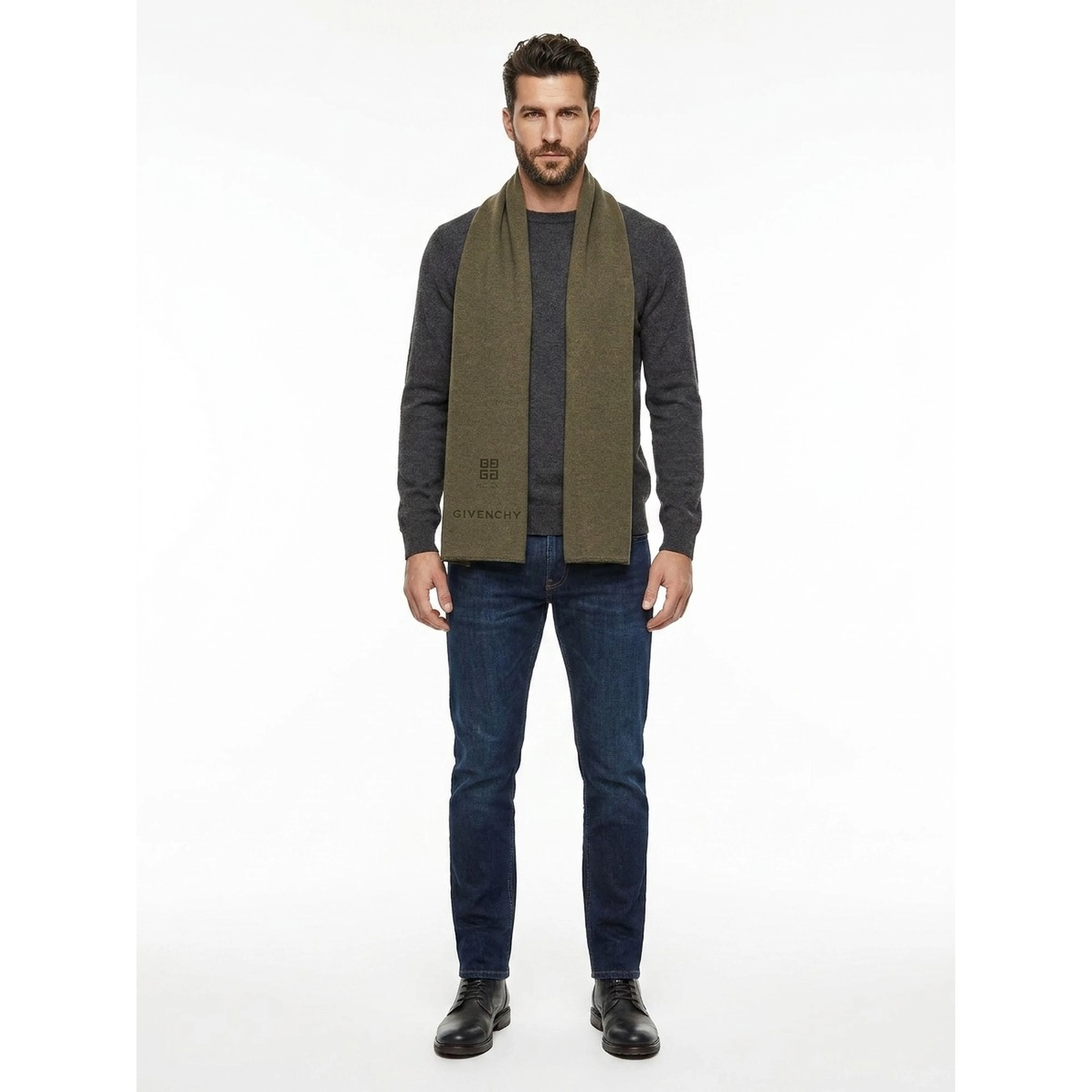 Bicolor Cashmere Scarf