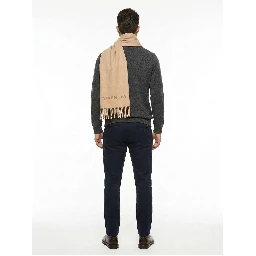 Beige Virgin Wool Scarf