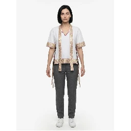 White Elastane T-Shirt