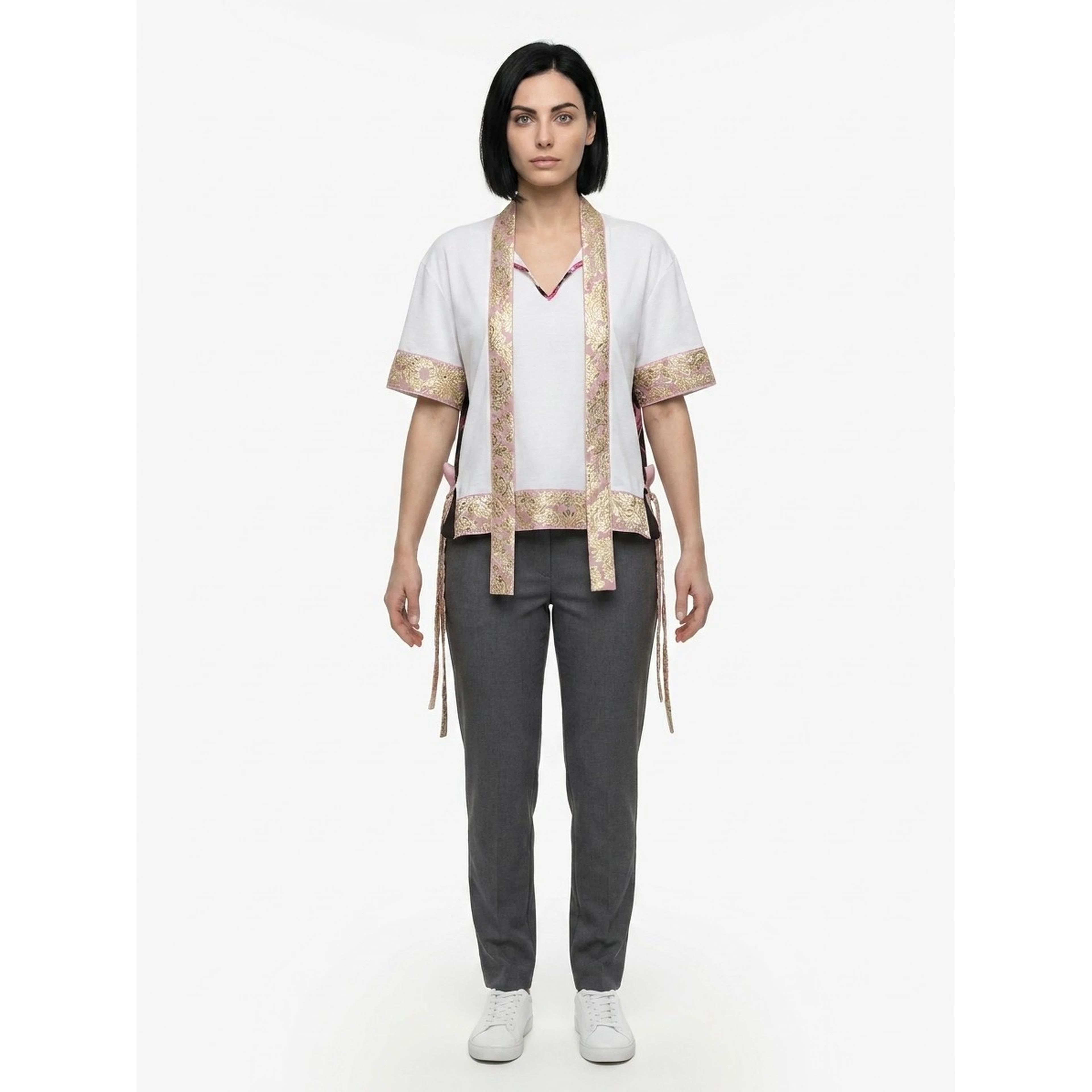 White Elastane T-Shirt