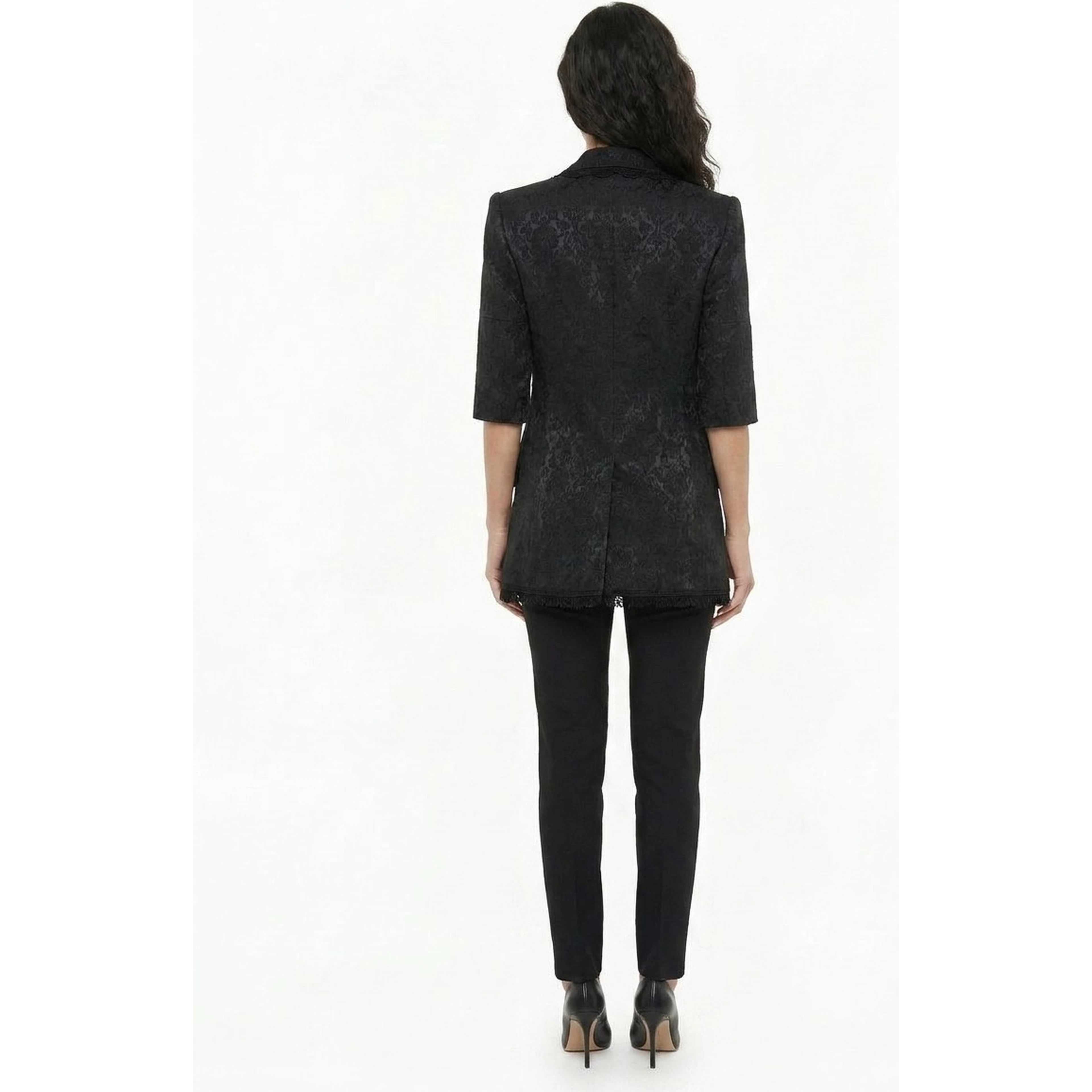 Black Silk Blazer