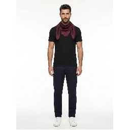 Burgundy Silk Pocket Square