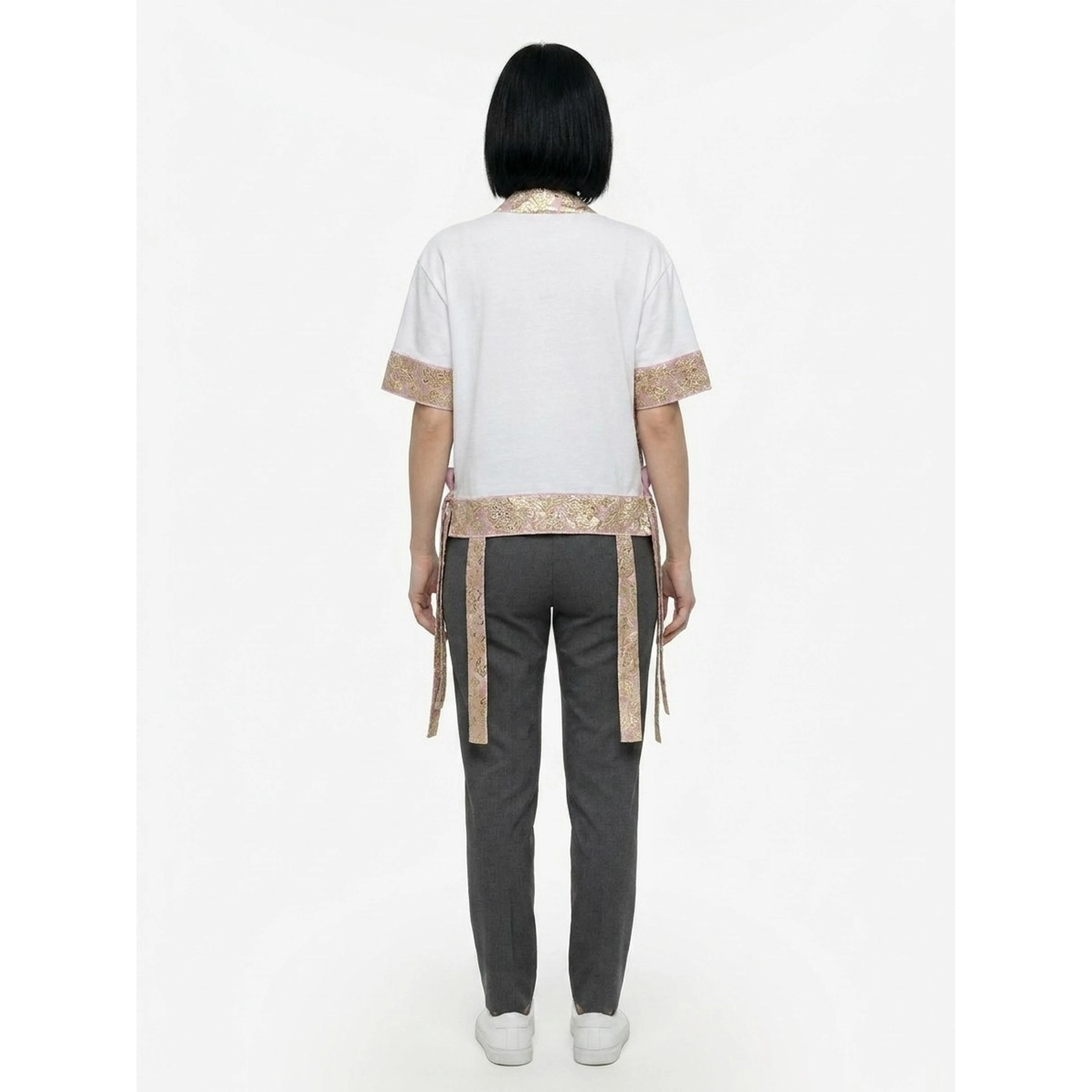 White Elastane T-Shirt