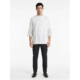 White Cotton Dress Shirt