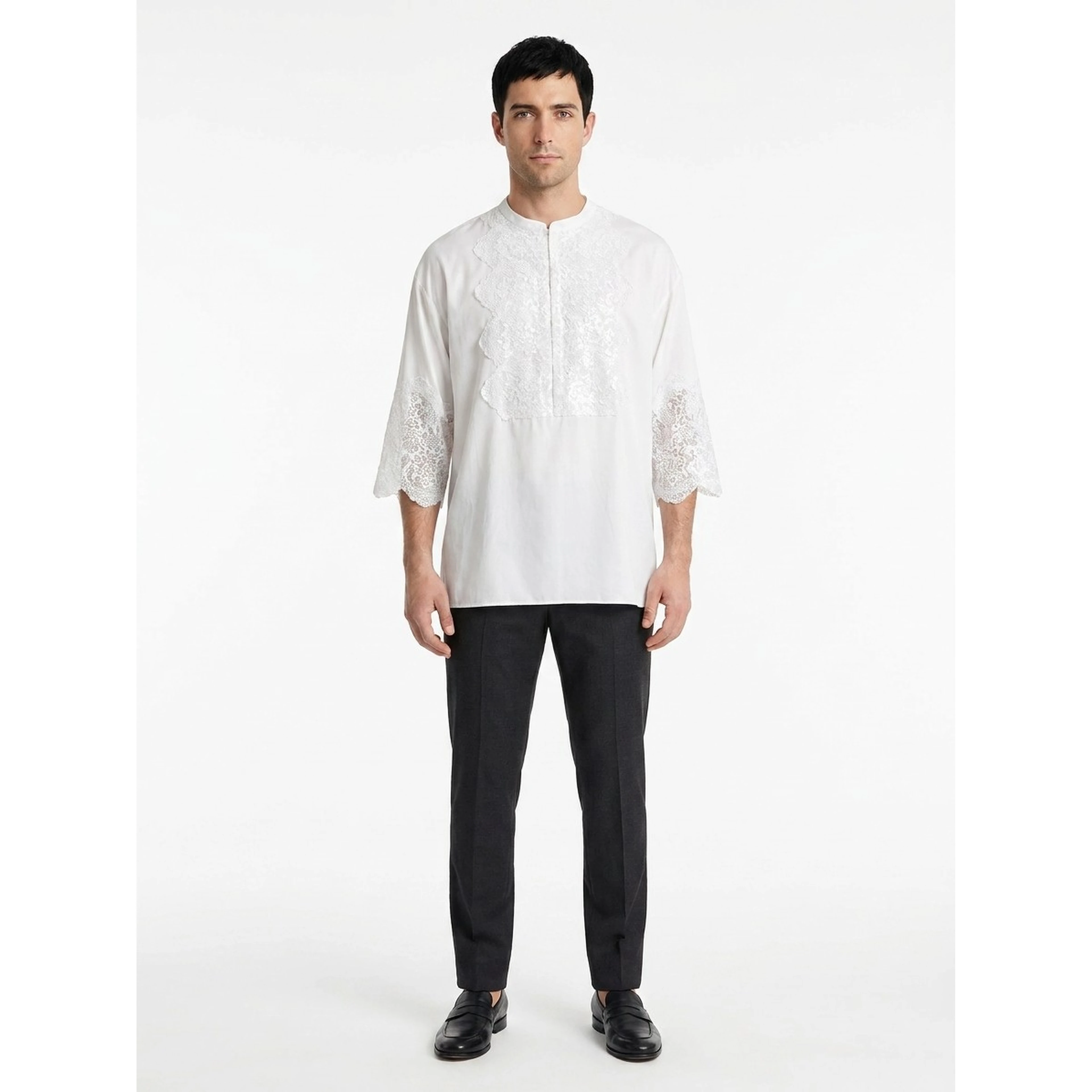 White Cotton Dress Shirt