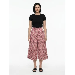 Multicolor Cotton Casual Pants