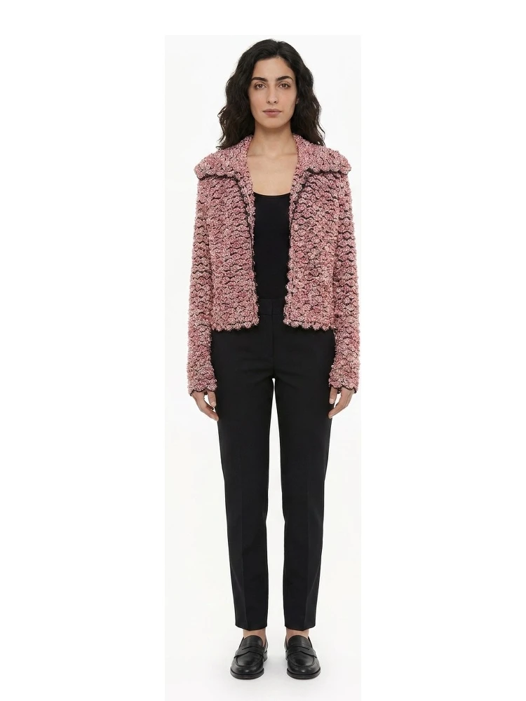 Blue Cashmere Full-Length Jacket