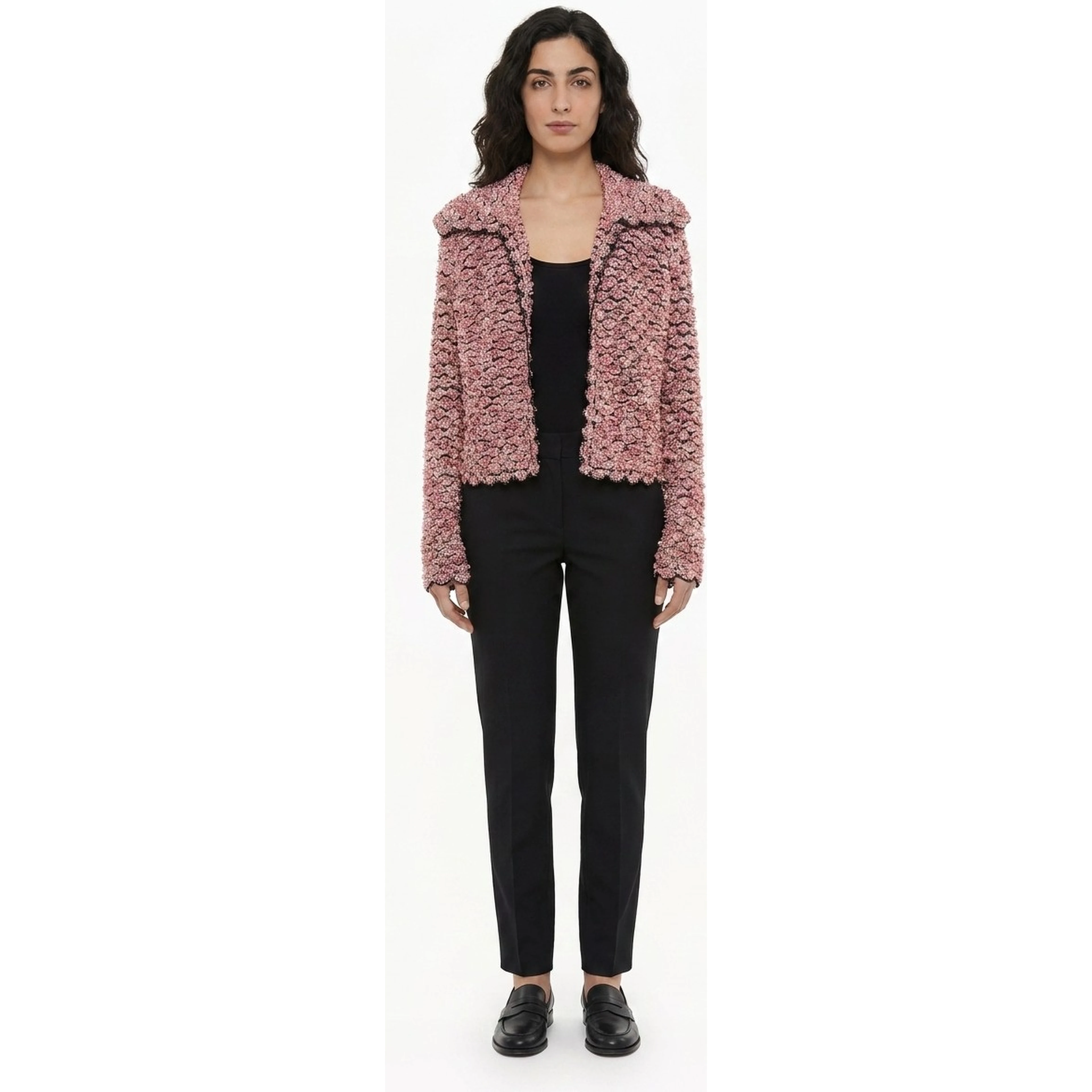 Blue Cashmere Full-Length Jacket