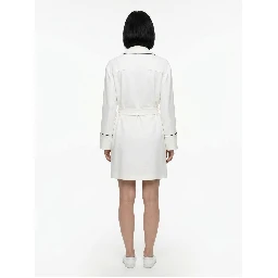 White Elastane Robe