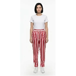 Multicolor Silk Casual Pants