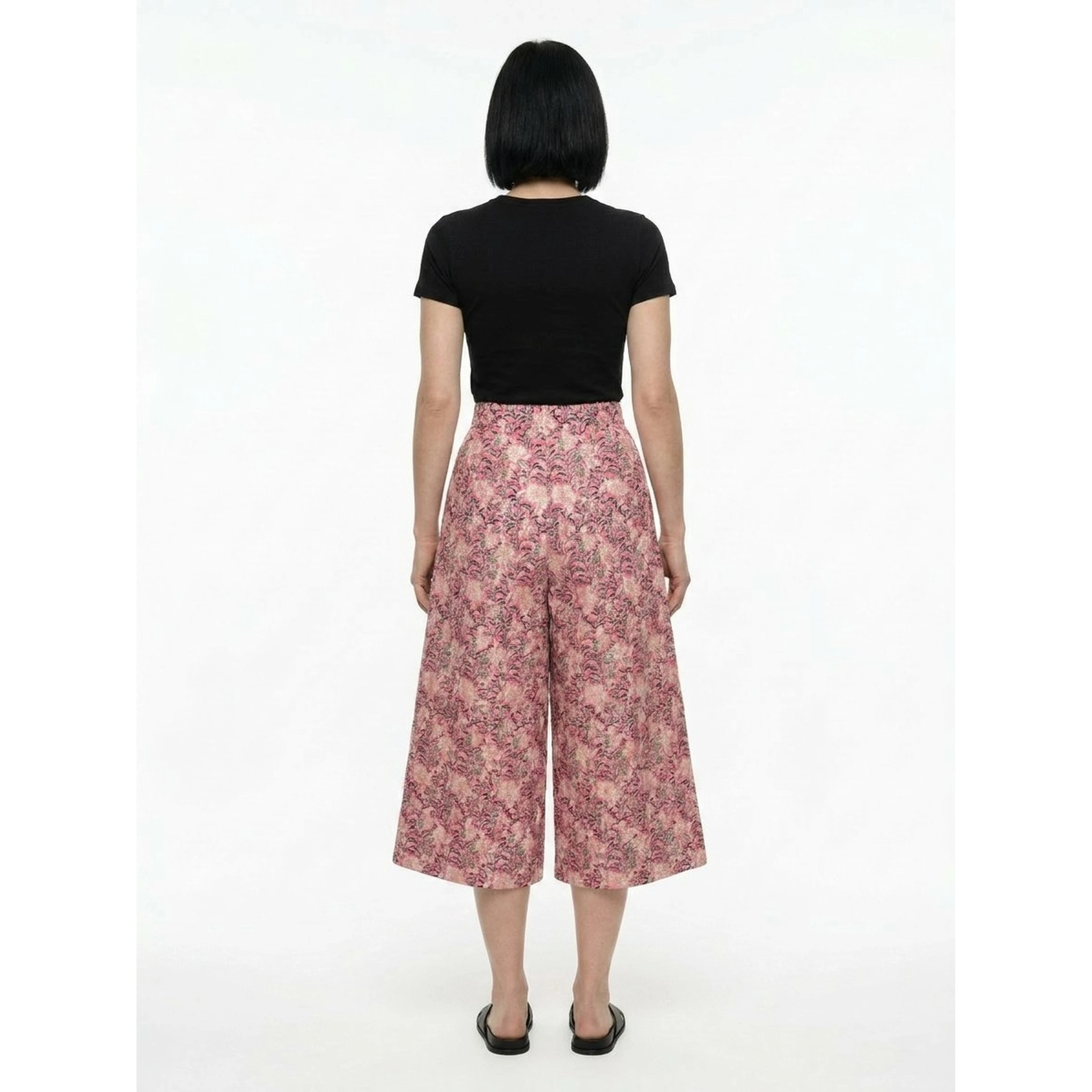 Multicolor Cotton Casual Pants