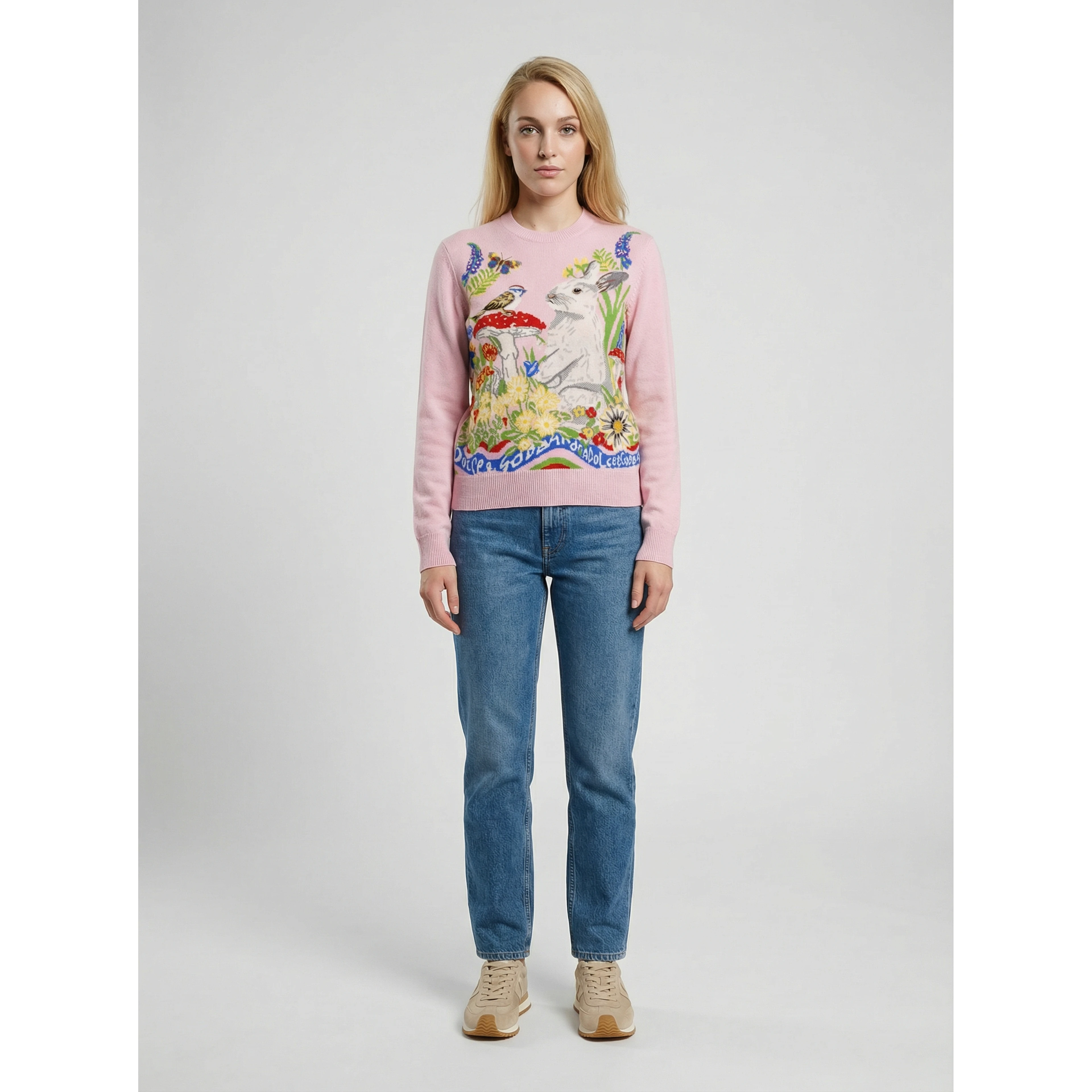 Multicolor Cashmere Sweatshirt