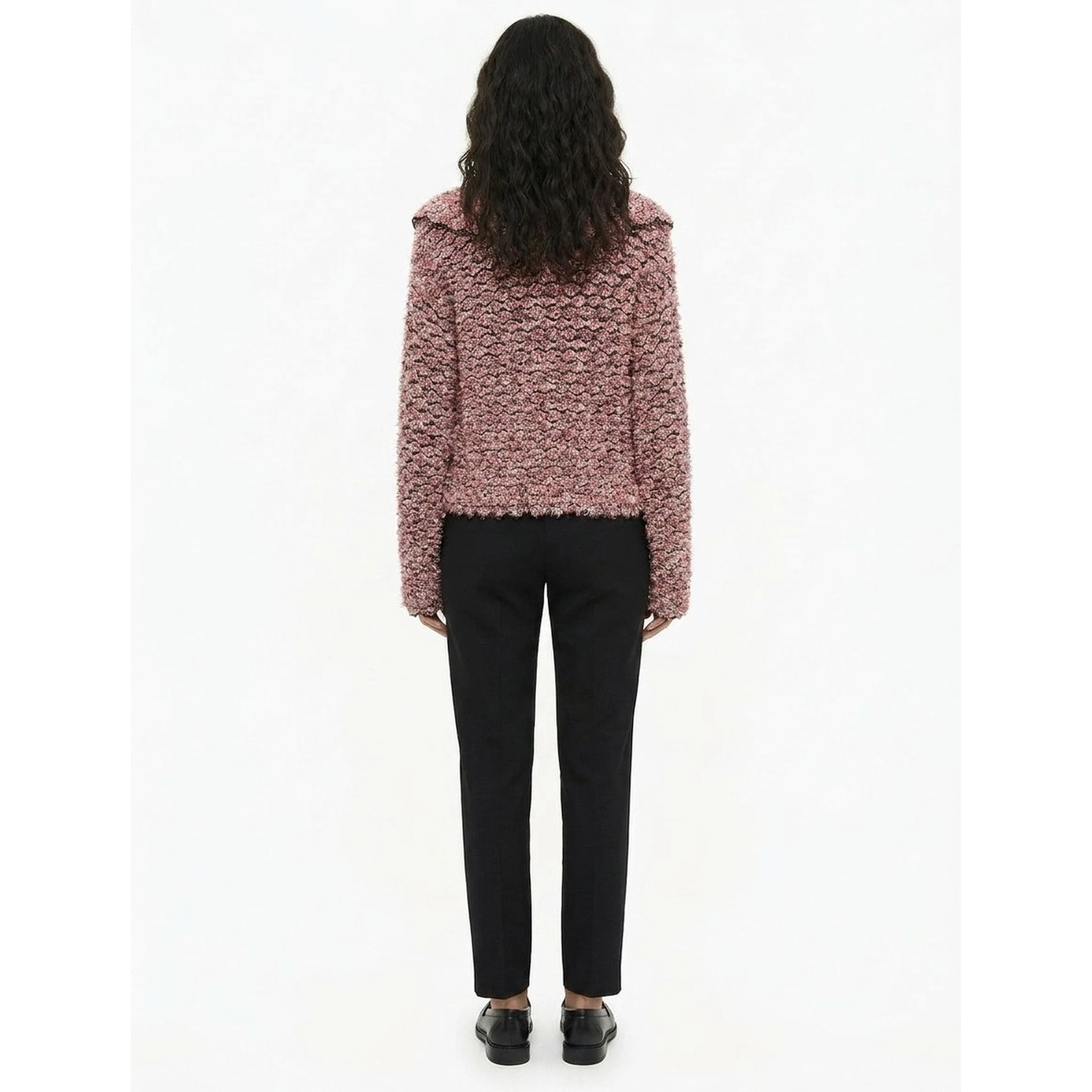 Blue Cashmere Full-Length Jacket