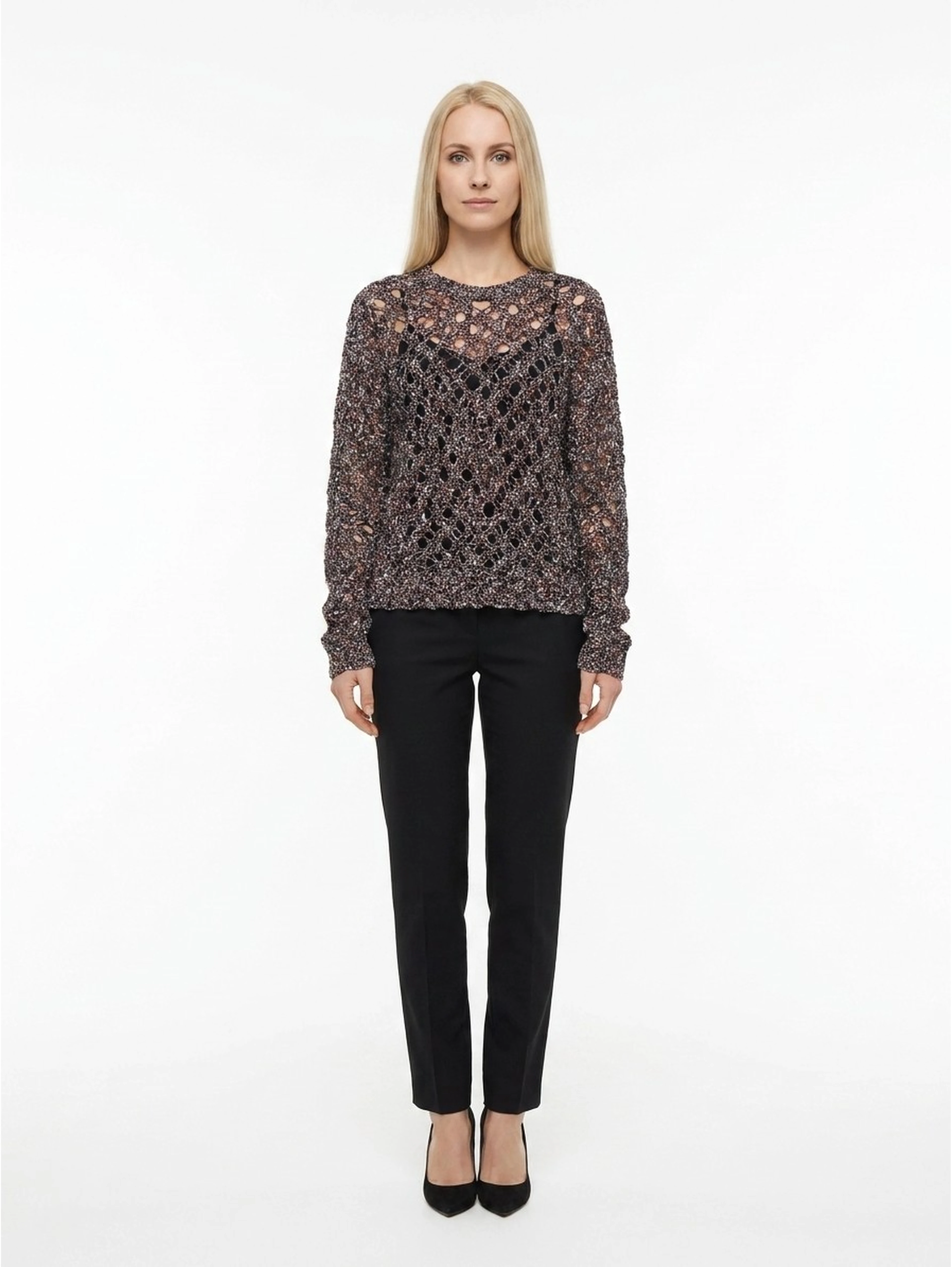 Blue Cashmere Sweatshirt