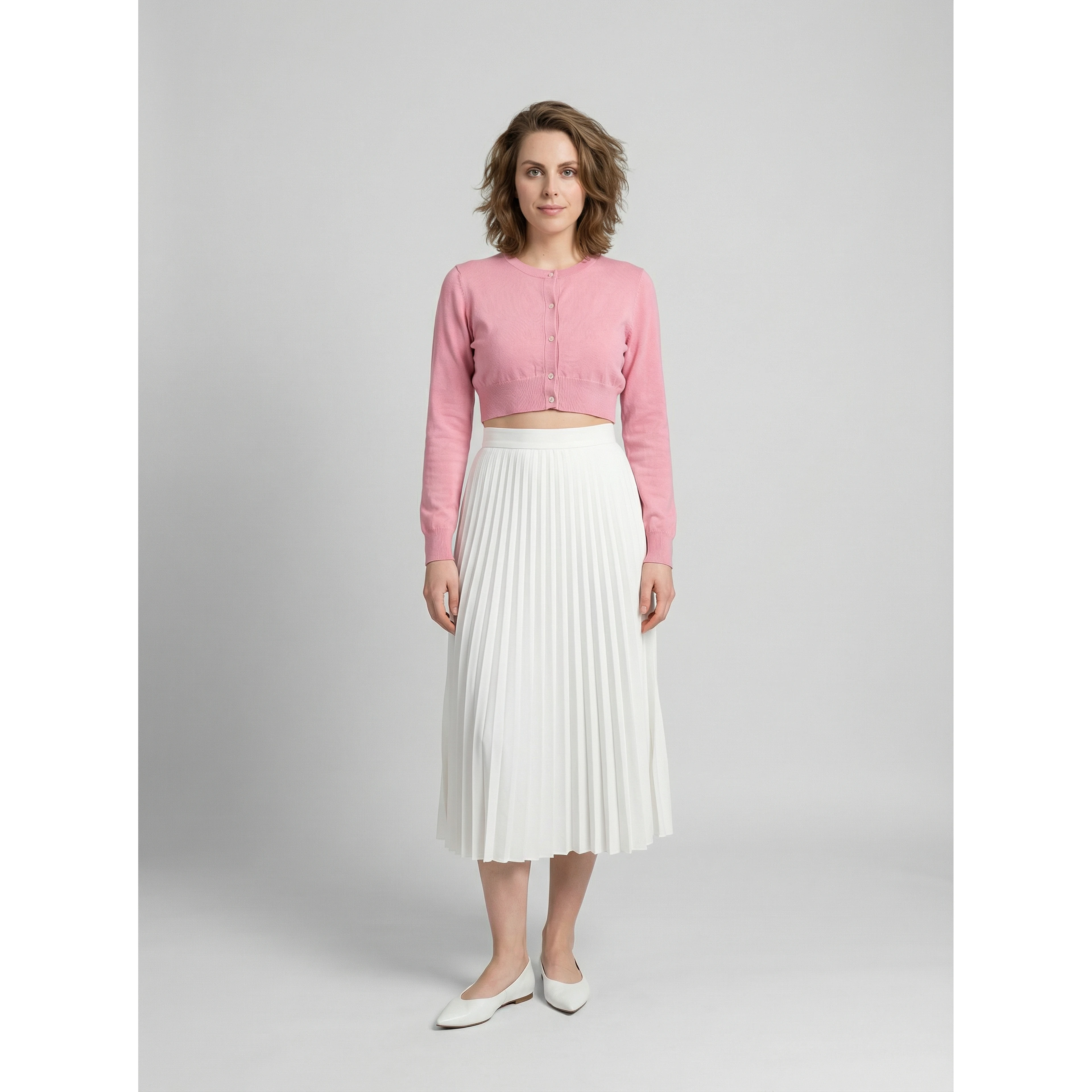 Pink Silk Cardigan