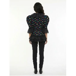 Multicolor Acetate Biker Jacket