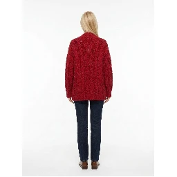 Bordeaux Virgin Wool Cardigan