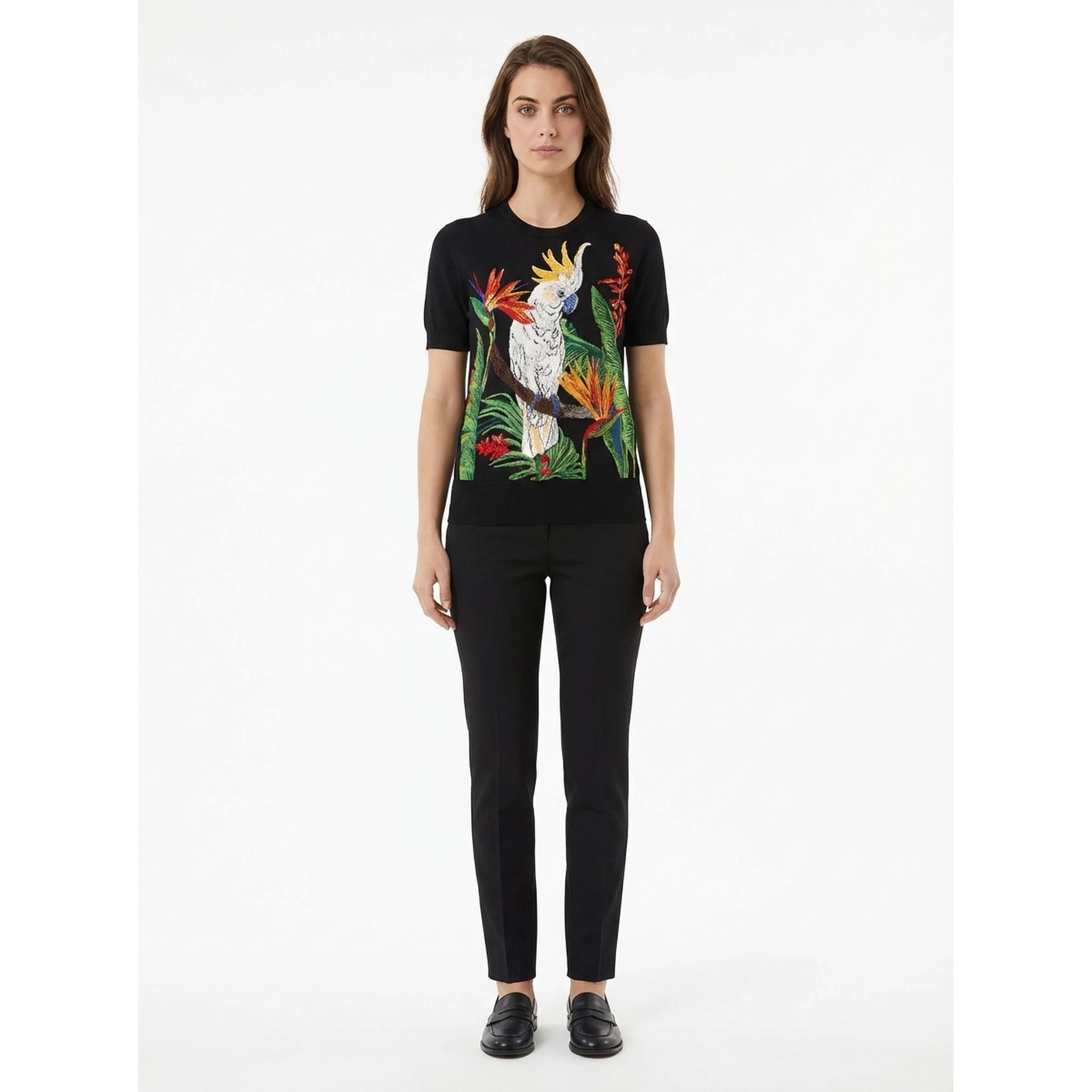 Multicolor Silk T-Shirt