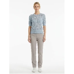 Light Blue Virgin Wool Sweatshirt