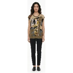 Multicolor Polyester Tank Tops