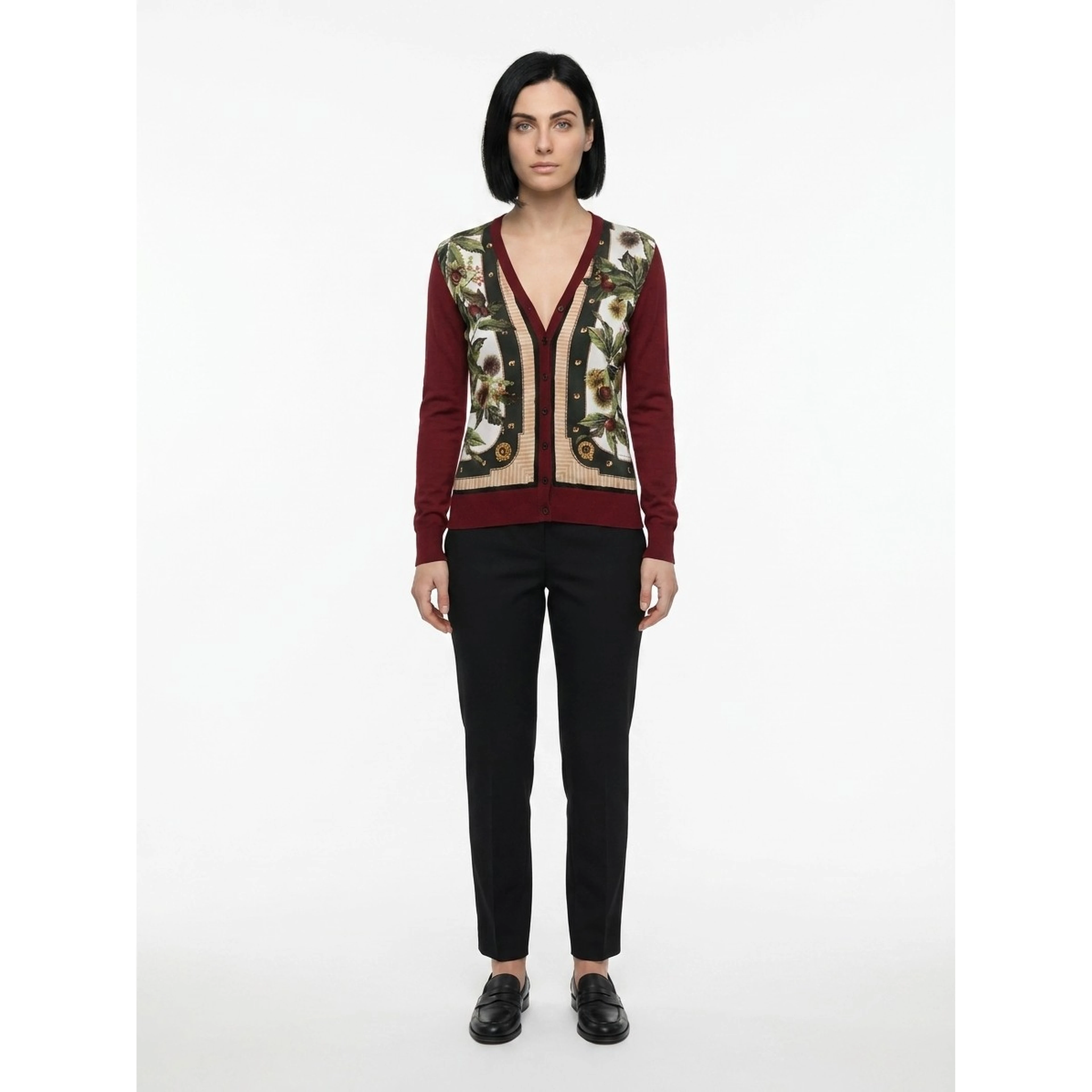 Multicolor Silk Cardigan
