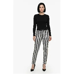 Multicolor Polyamide Casual Pants