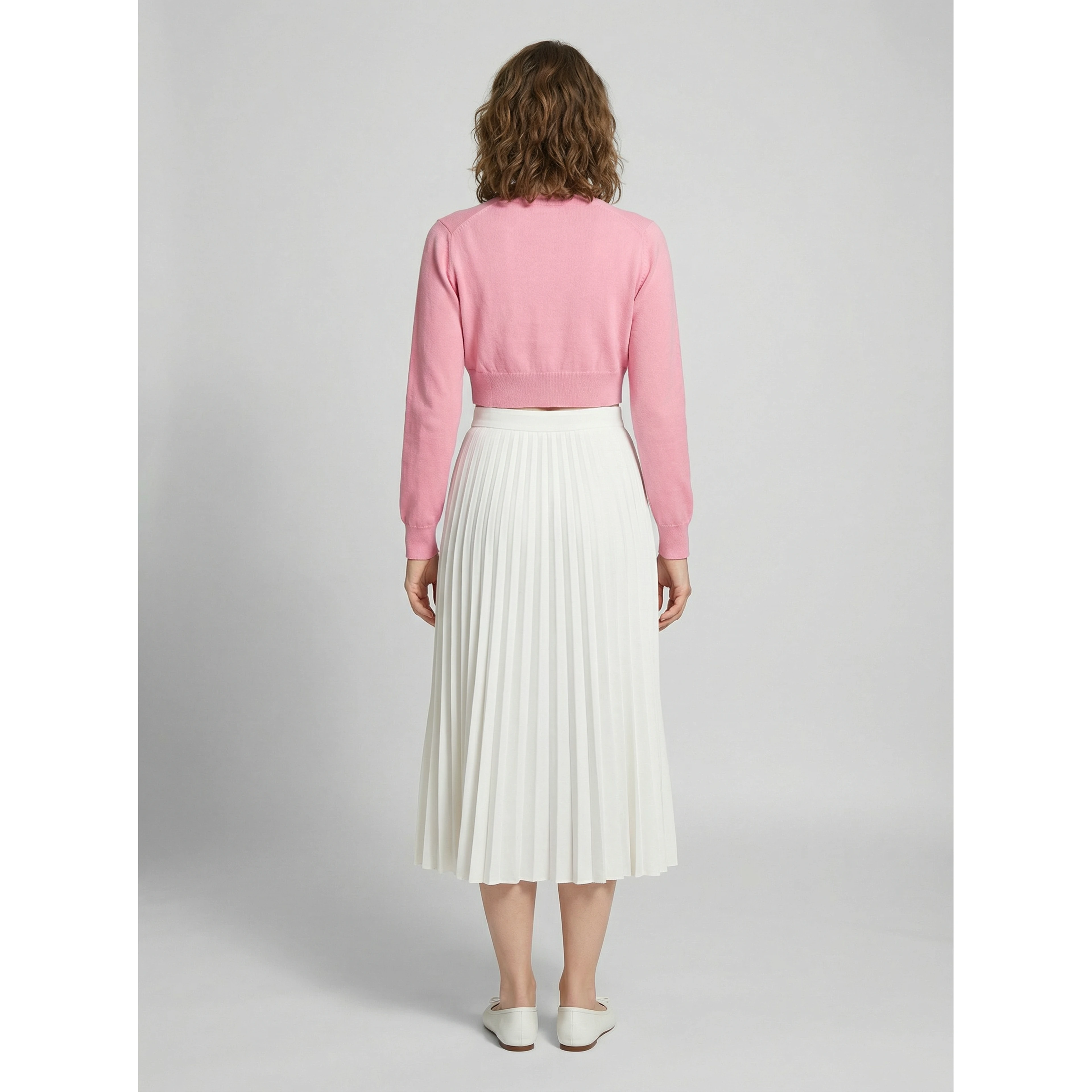 Pink Silk Cardigan