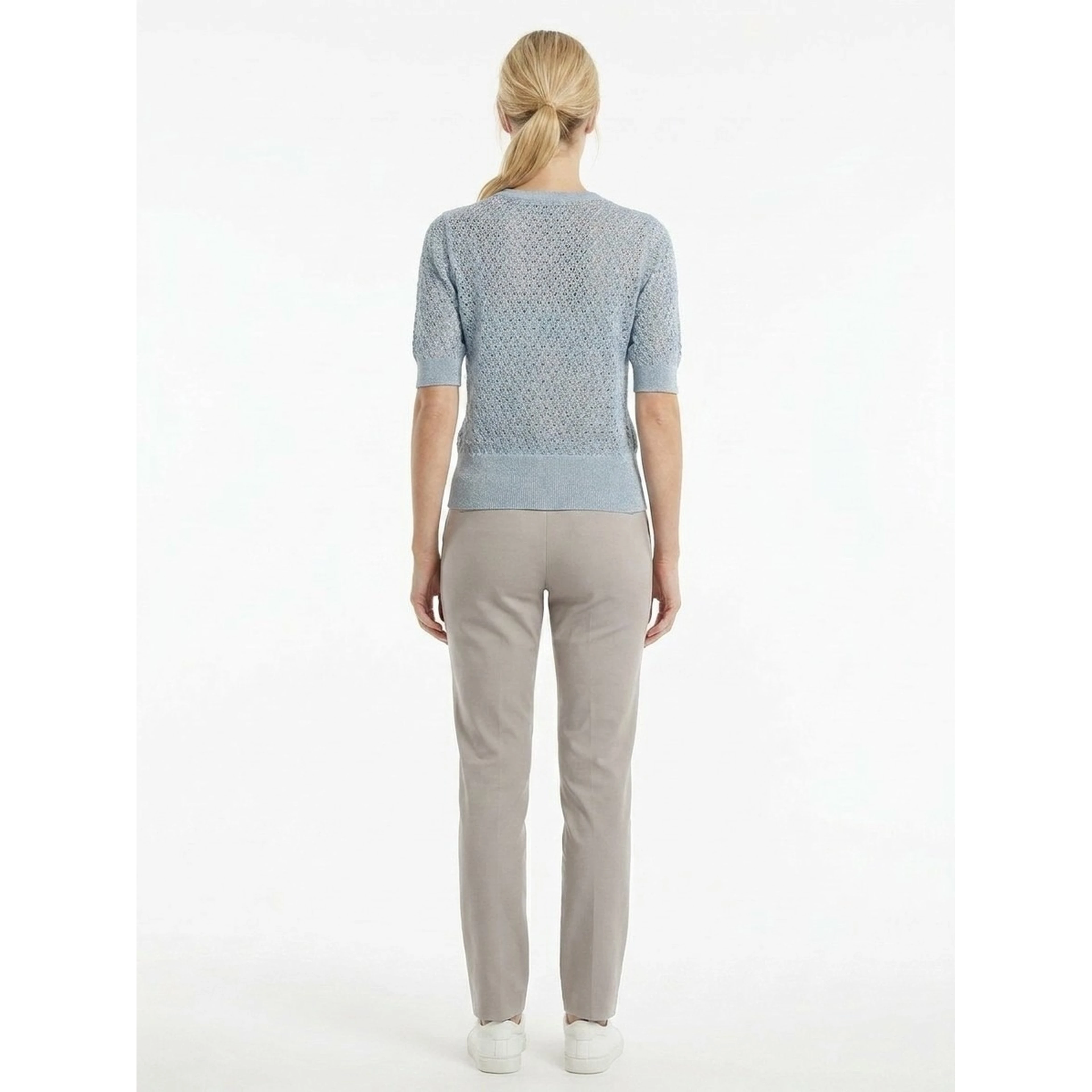 Light Blue Virgin Wool Sweatshirt