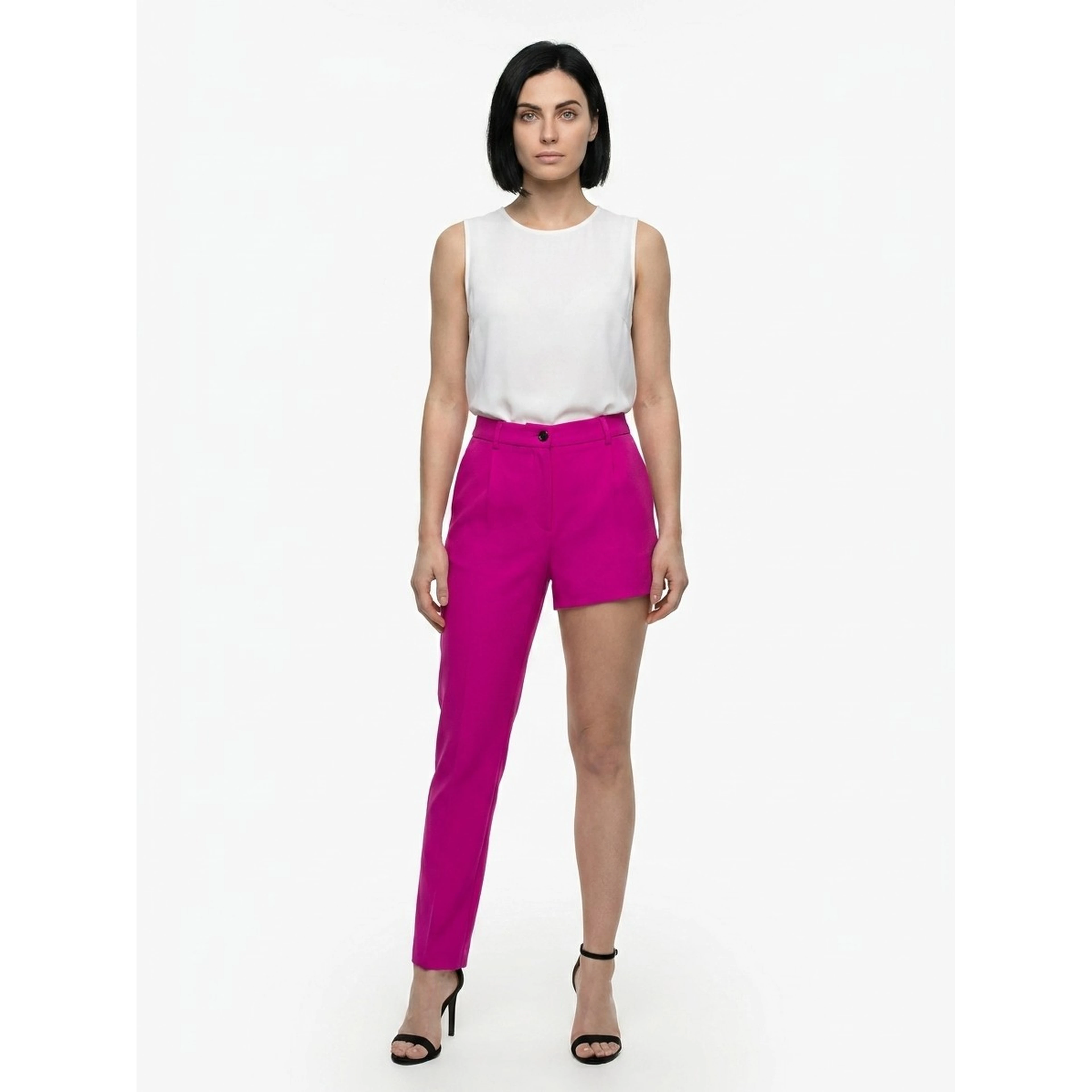 Pink Virgin Wool Pants