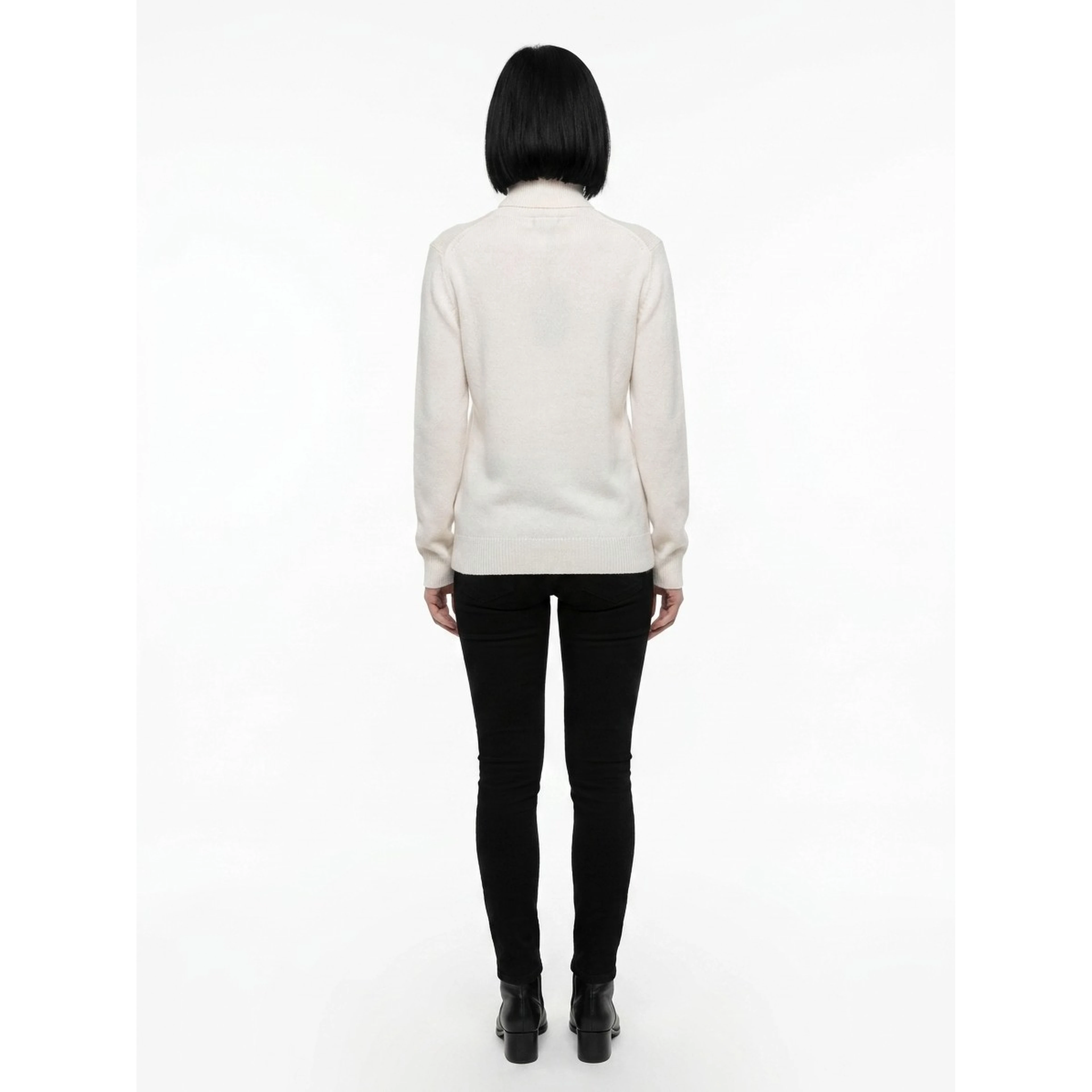 White Cashmere Turtleneck