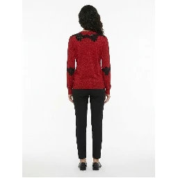 Red Cotton Cardigan