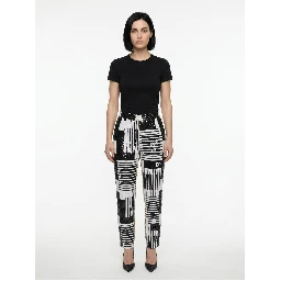 Multicolor Polyamide Casual Pants