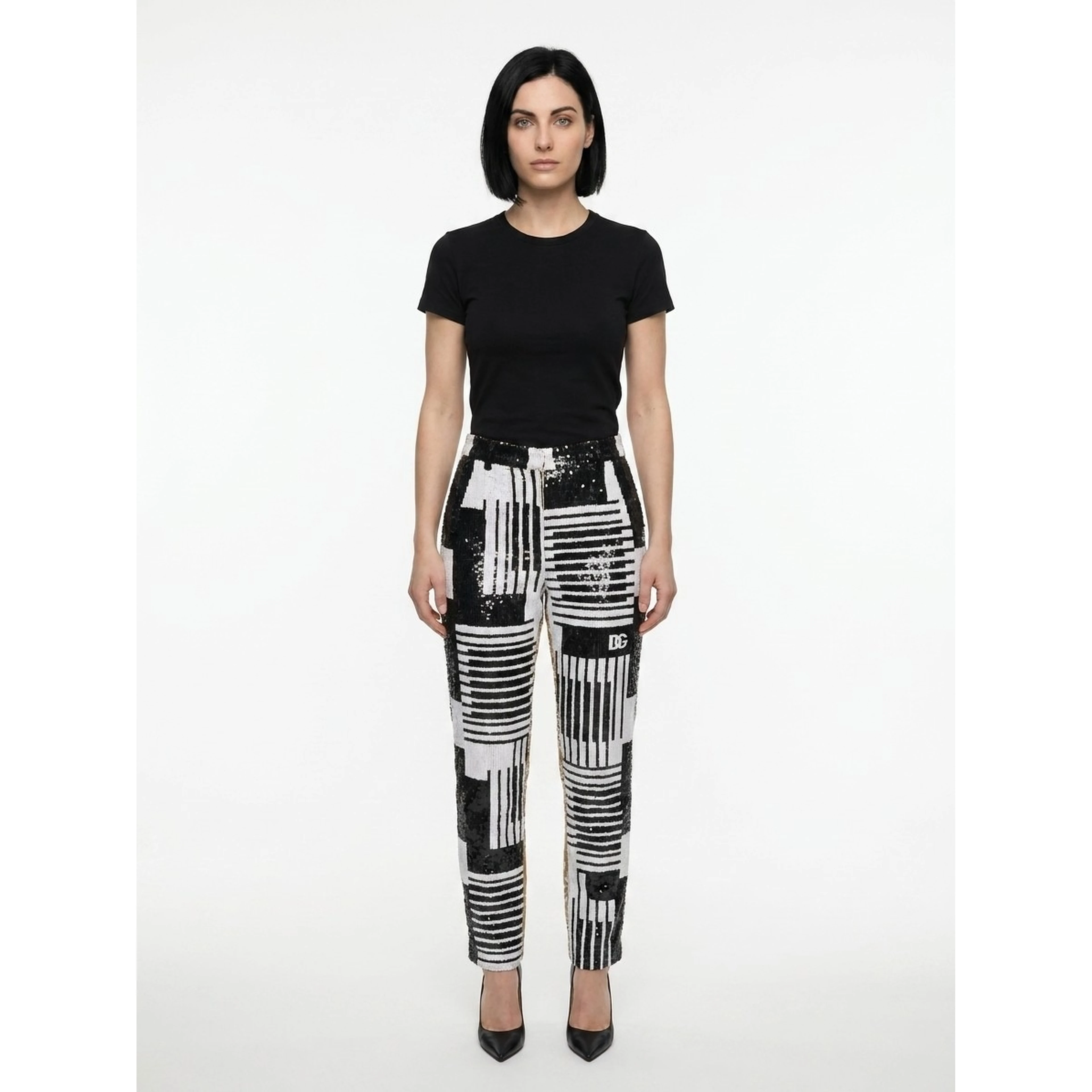 Multicolor Polyamide Casual Pants