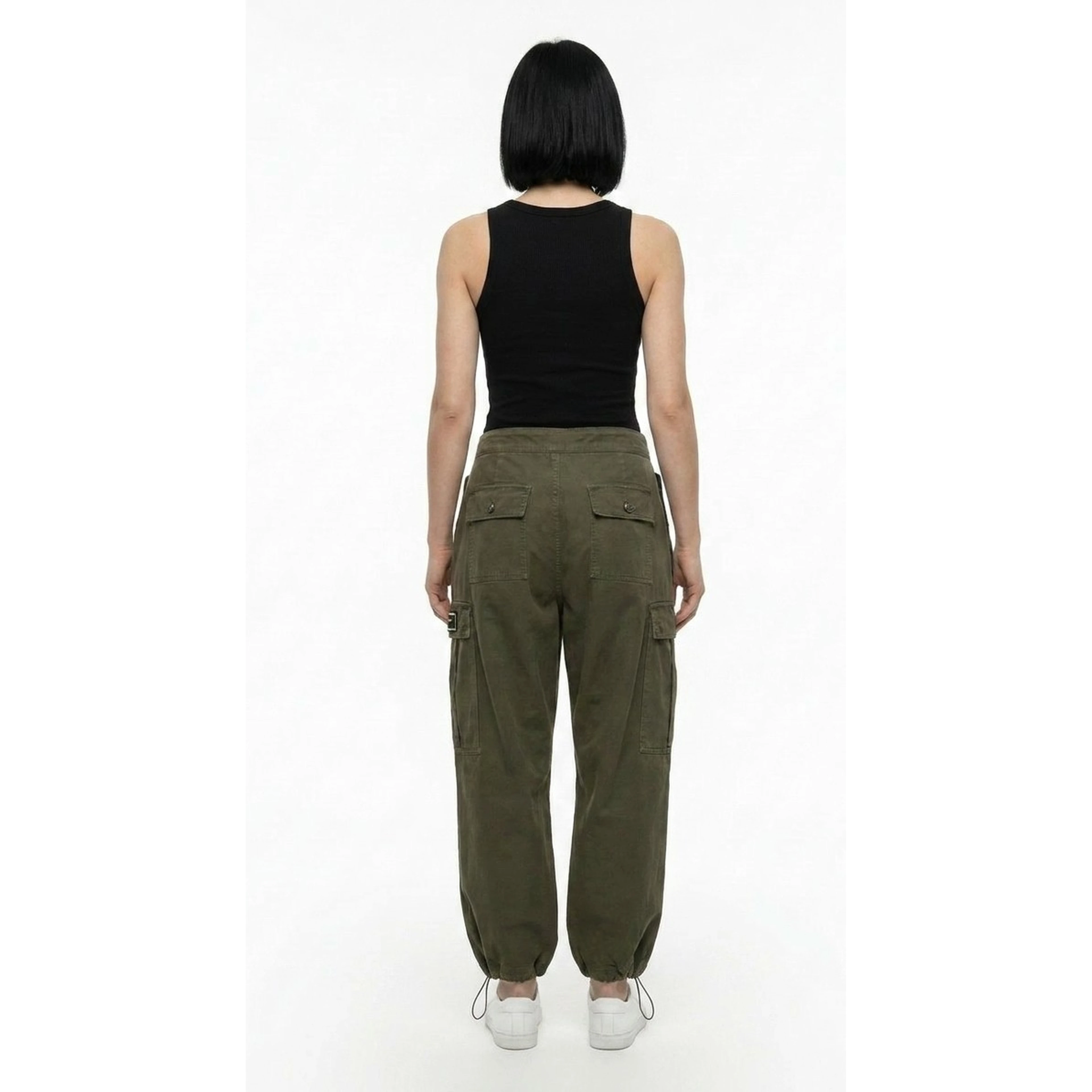 Multicolor Cotton Cargo Pants