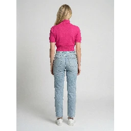 Pink Silk Turtleneck