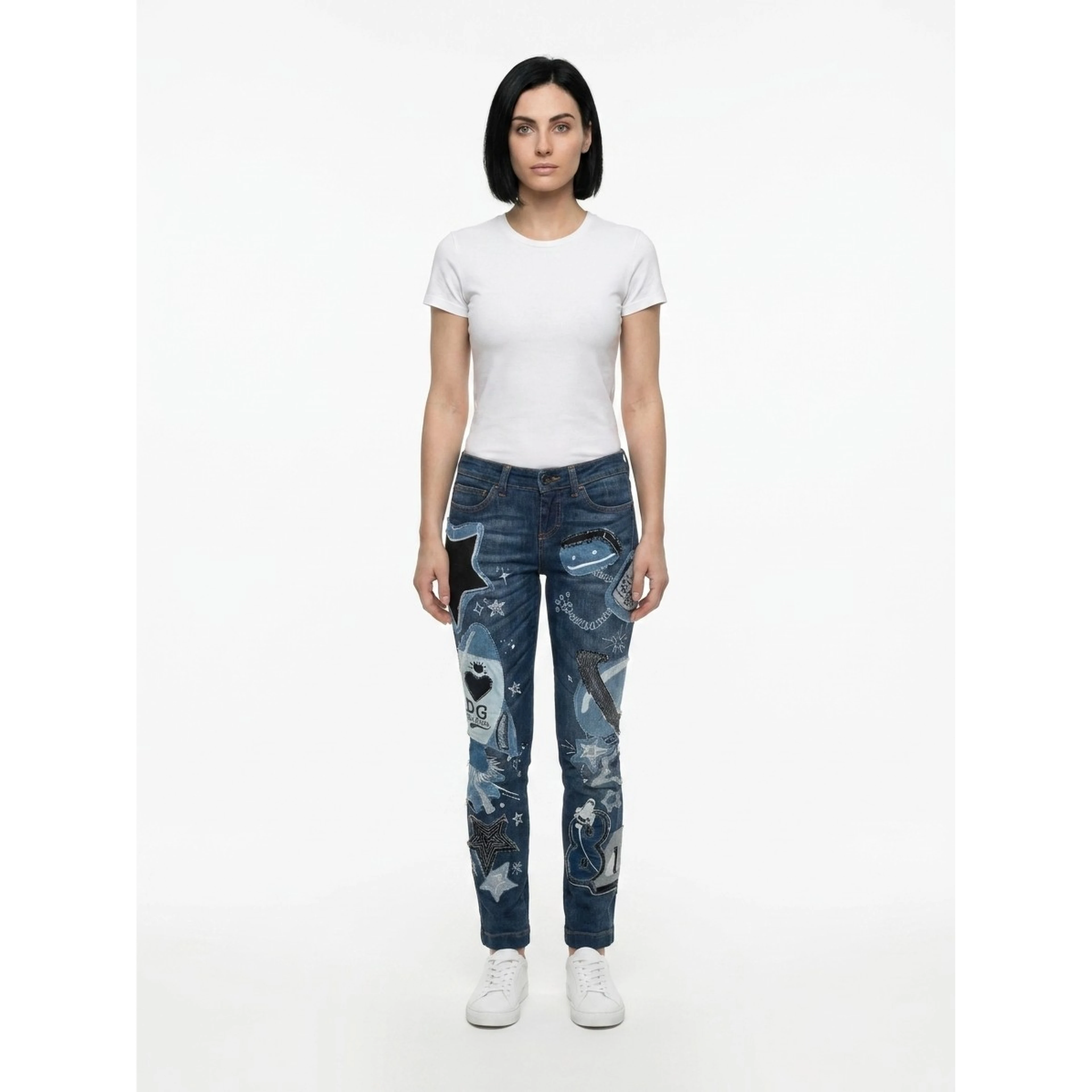 Blue Cotton Jeans Denim