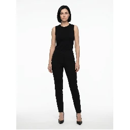 Black Acetate Skinny Pants