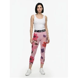 Multicolor Elastane Leggings